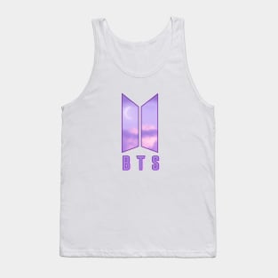 BTS logo ( purple sky) Tank Top